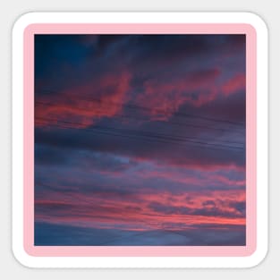 Strawberry skies Sticker